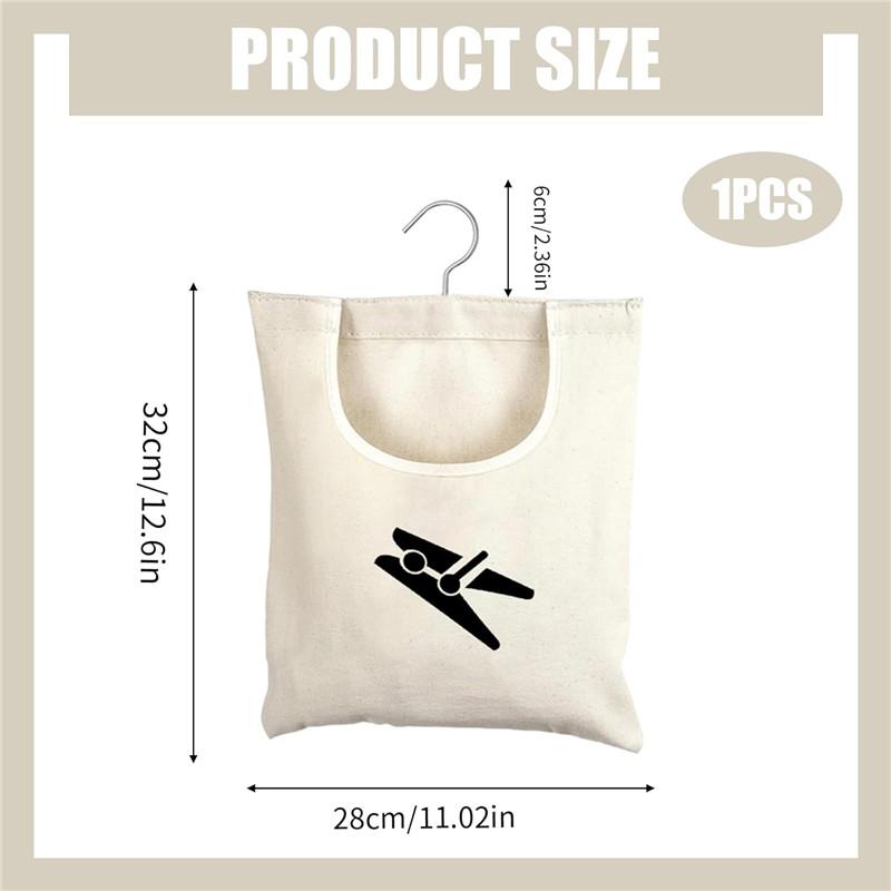 

Подвесной холщовый мешок-прищепка для белья, бельевая веревка, корзина для хранения, вешалка белый