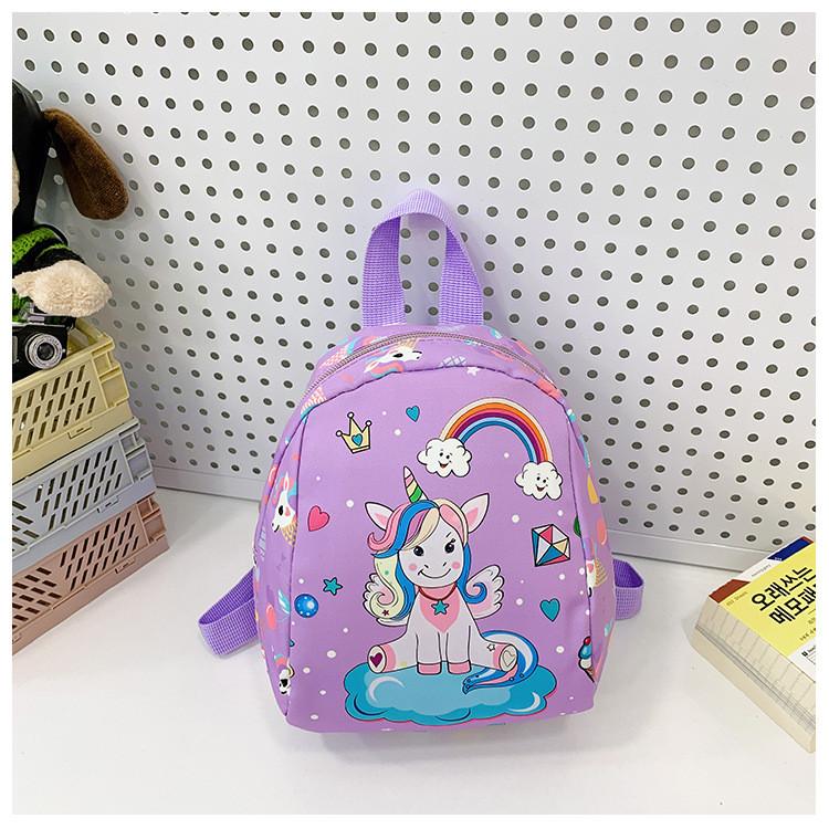 Charming And Versatile Nylon Unicorn Backpack For Children Perfect For School And Outdoor Activities