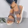 Women's Fashion Trend Anti-slip Wear Comfortable Matching Color Sole Pure Black Shoelace Flat Sandals