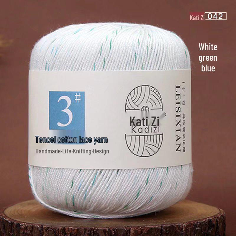 Mercerized Cotton Lace Yarn No. 3: DIY Hand-Knitted Crochet for Children - Spring/Summer Sweater & Coat - Free Shipping