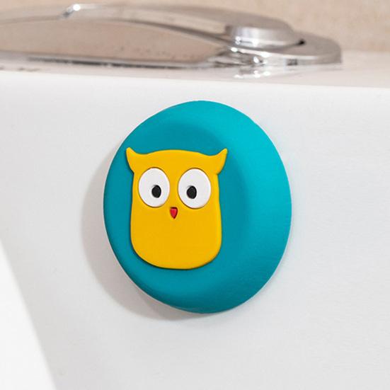 Cartoon Animal Door Stopper for Wall Self Adhesive Door Knob Stopper Wall Protector Quiet Shock Absorbent Round Square Door Handle Bumper Guard