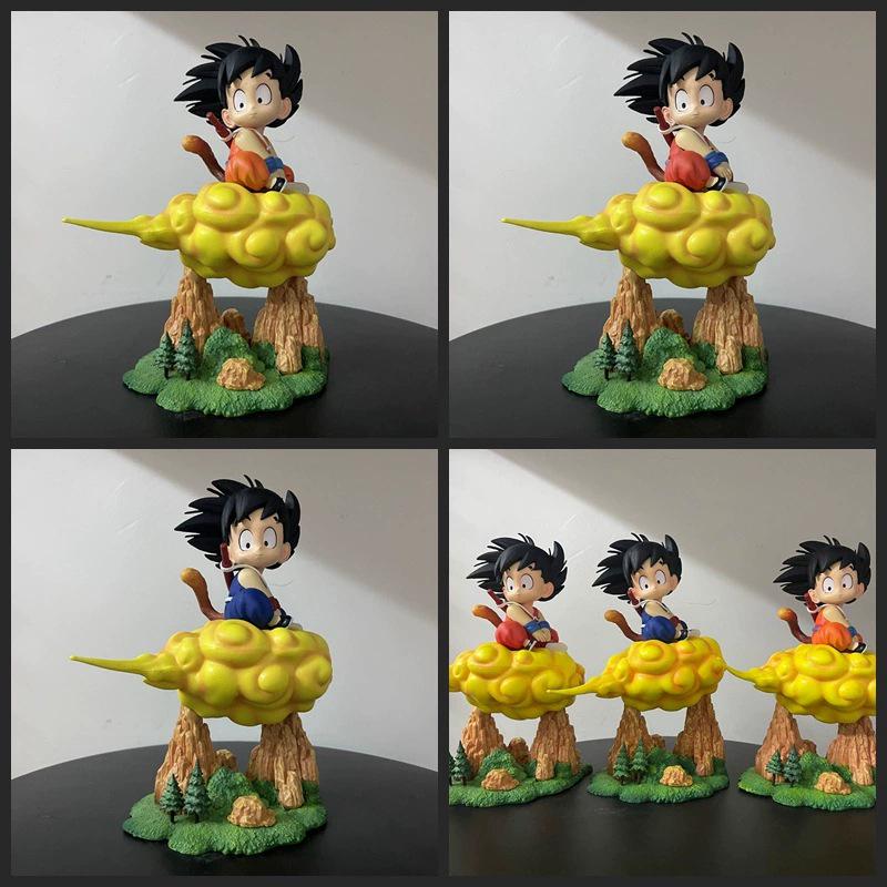 Childhood Goku on Flying Nimbus Figure - 3 Colors Yellow Outfit