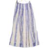 Ebure Blue X White Silk Flared Long Skirt Skirt 36 blue/whiteUsed
