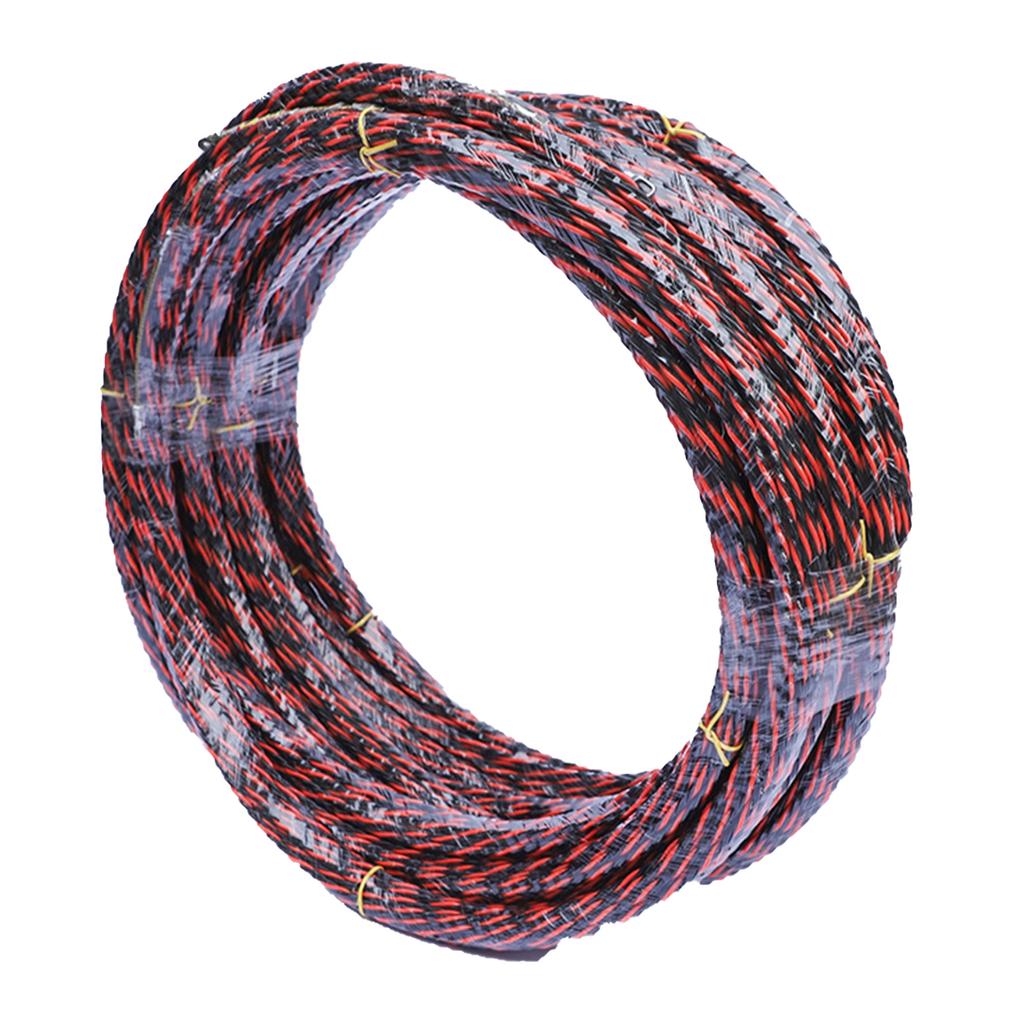 Wire Threader Flat Head Large Diameter Flexible 3 Strand Fish Tape Cable Puller for Electrician 20m