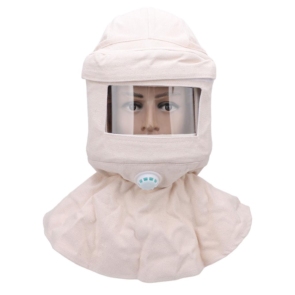 Sandstrahlen Haube Heavy Duty Canvas Staub Proof belüfteten Sandstrahlen Gesicht Abdeckung für Malerei Stein