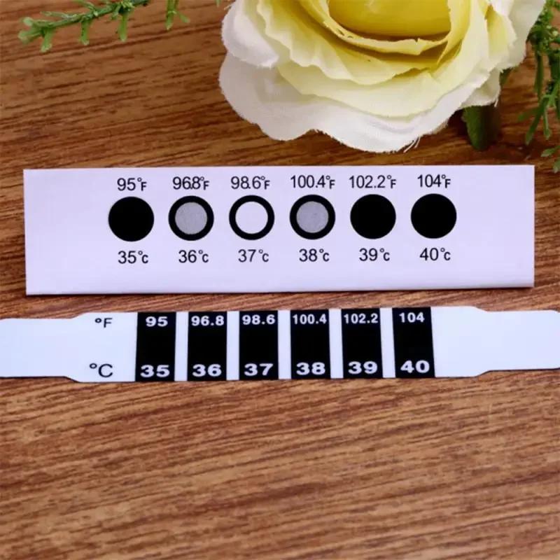 Body Temperature Stickers Household Baby Thermometer Reusable Adults Kids Fever Test Head Strips Forehead Thermometers Tools