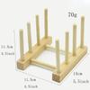Bamboo Dish Plates Drying Rack Drainboard Storage Holder Drainer Stand Wooden Kitchen Cabinet Organizer For Plate/ Bowl/ Cup