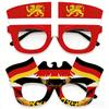 Fun Themed Eyeglass Frames Designed With Country Flags Celebratory Soccer Accessories For Football Watch Parties