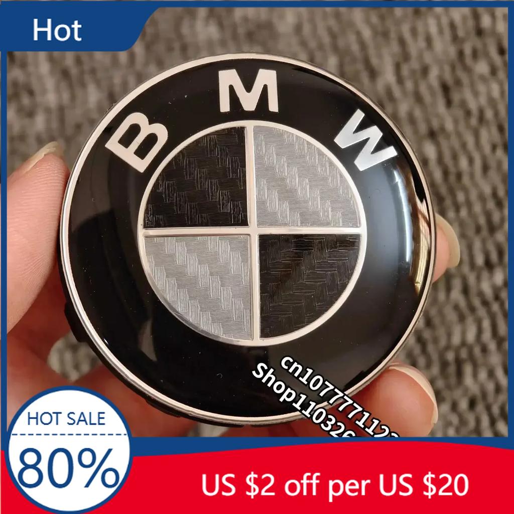 New 4Pcs 56mm 68mm Carbon fiber Car Wheel Center Caps For BMW E90 E46 F10 F30 E87 E91 F20 G20 E60 E39 E93 F11 F31 E61 F25 E