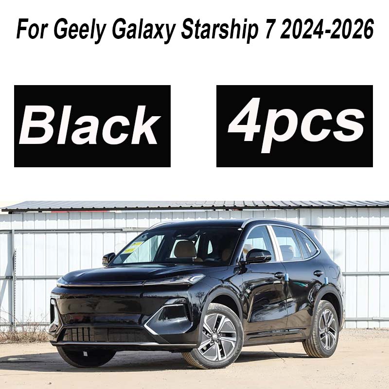 Para Geely Galaxy Starship 7 EM-i Accesorios 2024-2026 4 Piezas Guardabarros Delanteros Pintados Protectores contra Salpicaduras Extensiones de Guardabarros Accesorios para Coche
