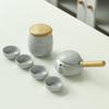 Modern Ceramic Tea Set with Side Handle Teapot