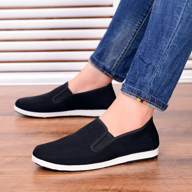 Traditional classic cloth shoes black work safety shoes large size cloth shoes