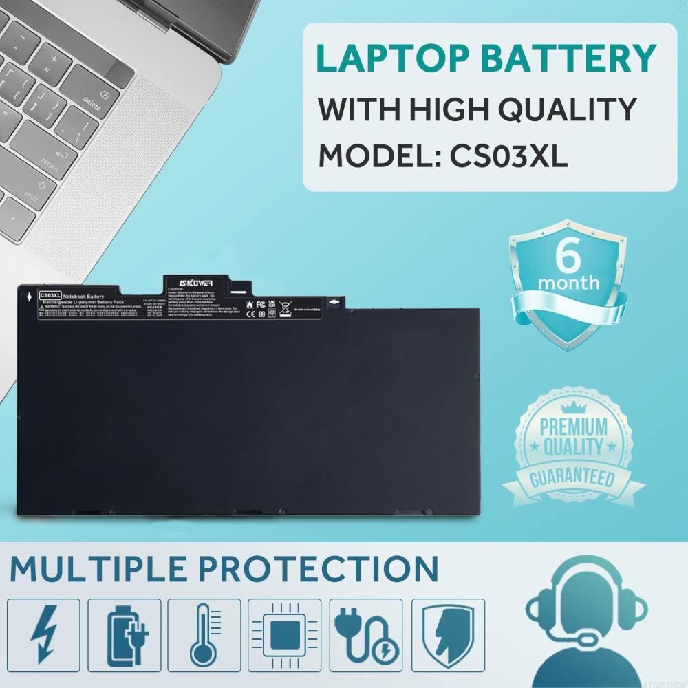 סוללת מחשב נייד SKOWER CS03XL עבור HP EliteBook 745 755 840 848 850 G3 G4 ZBook 15u G3 G4 מתאימה ל-TA03XL