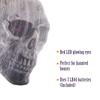 Spooky Halloween Yard Decors Spooky Halloween Party Accessory Skull Ornament with Cobweb and Sound Interaction