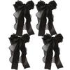 Streamer Bow Hair Clip Women Sweet Half-tie Hair Spring Clip Versatile Fashion Hair Accessories