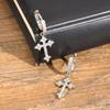 Mens Cross Earring,AAA Zircon Inlayed Metal Hoop Earrings,Hip Hop Luxurious Rap Cool Jewelry Gifts