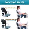 Car Seat Office Chair Back Lumbar Support Car Waist Rest Rebound Memory Foam Cushion Pad Back Lumbar Cushion for Car Driver