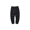 Skechers New Year Series Solid Color Elastic Waist Cuffed Casual Pants Women bottoms Carbon-Black L124W013-0018