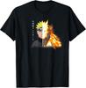 Naruto Shippuden Nine Tails and Naruto Split Face Anime T-Shirt