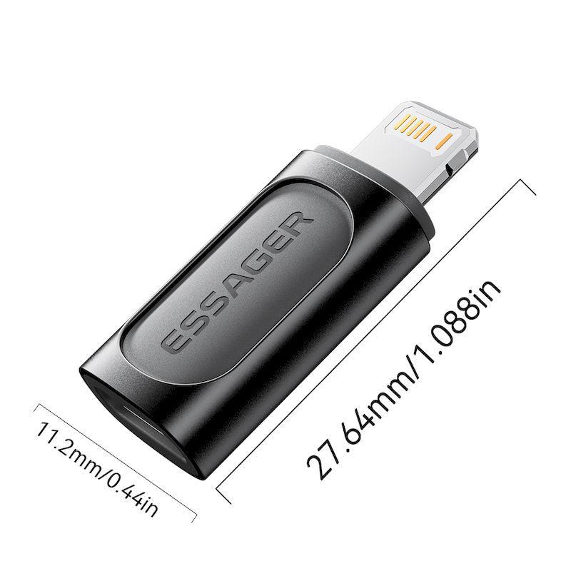 ESSAGER Type-C to Lightning Charging Cable Adapter for iPhone