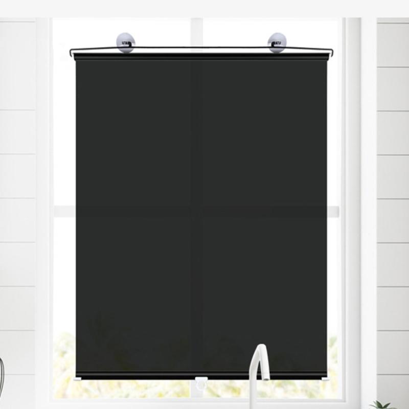 Auto Front Window Sunshade Extendable Foldable with PVC Material Blocks Harmful Rays Simple Installs for Most Vehicles
