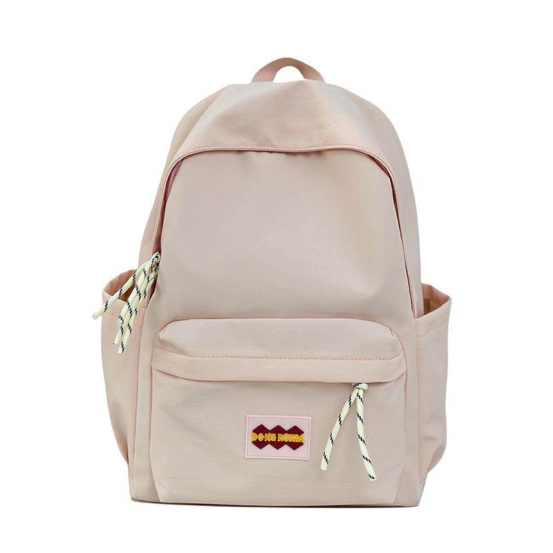 Student schoolbag spring and summer new small fresh literary labeling junior high school student backpack