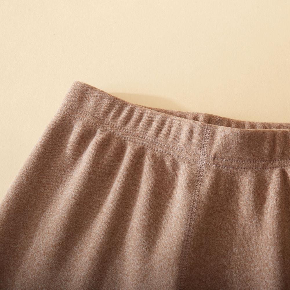 Koala Fleece Women's Extra Thick Alpaca Wool Underwear Set - Fleece-Lined, Round Neck Warmwear for Middle-Aged and Elderly.