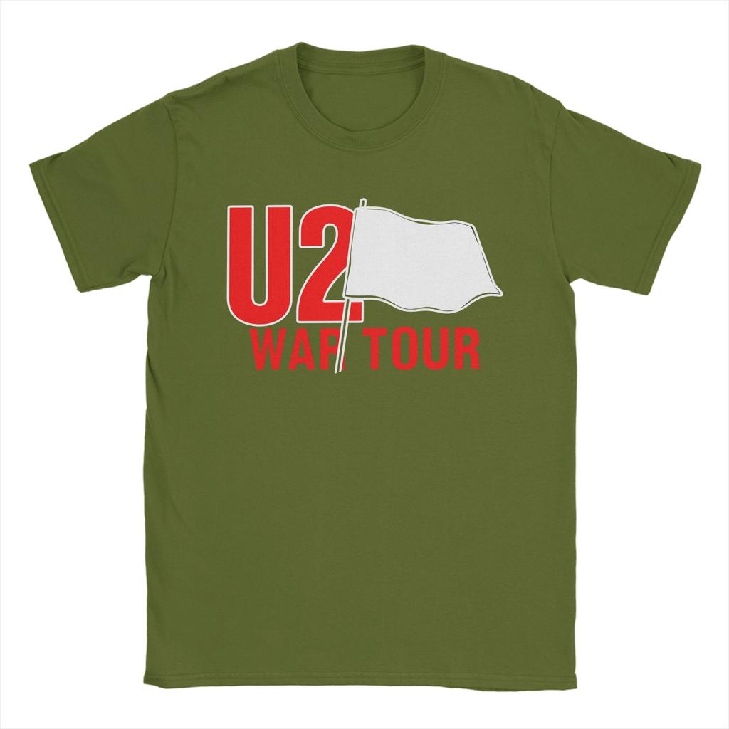Novelty U2 Rock Band TShirt for Men O Neck Pure Cotton T Shirts  Short Sleeve Tees Summer Tops