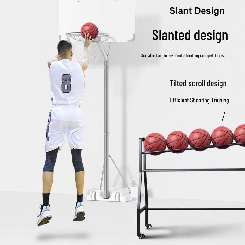 Movable Steel Basketball Storage & Training Cart