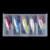 Ultra-Small Hard Bait Lead Fish Single Hook Set Five Boxes Metal Horse Mouth Three Hooks Blood Groove Sequins for Bass Trout
