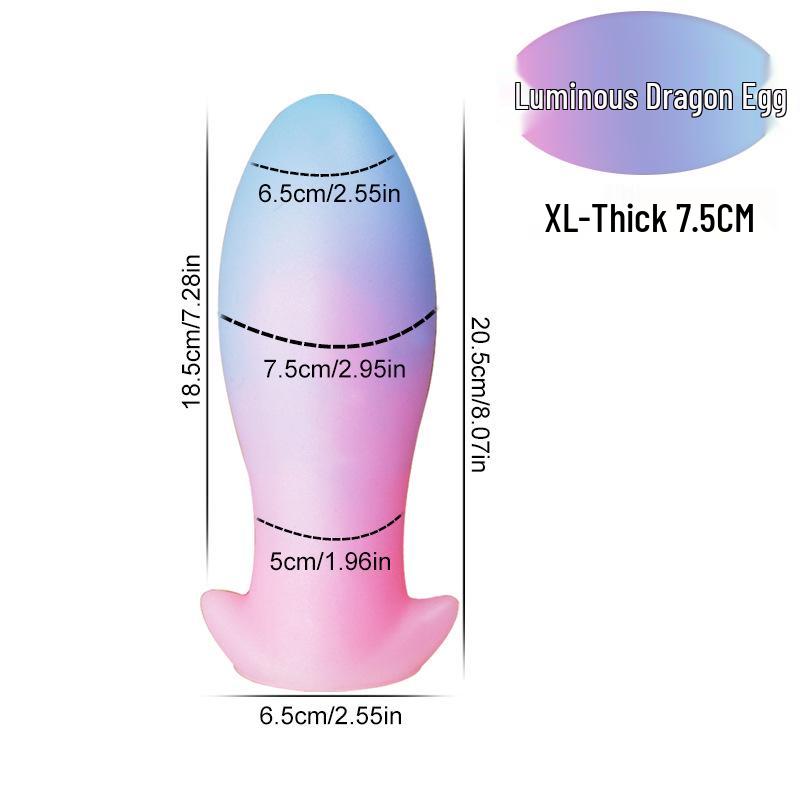 Liquid Silicone Dragon Egg Vaginal & Anal Plug - Portable and Popular
