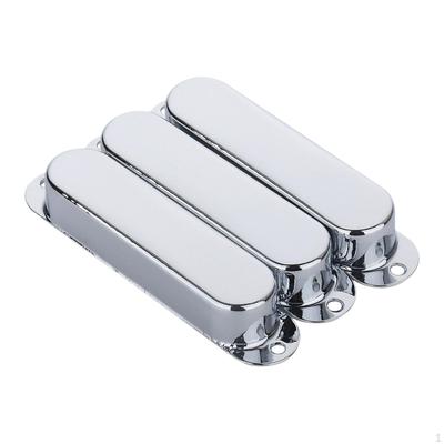 3 Guitar Pickup Cover Kit for Single Coil Instruments with No Holes