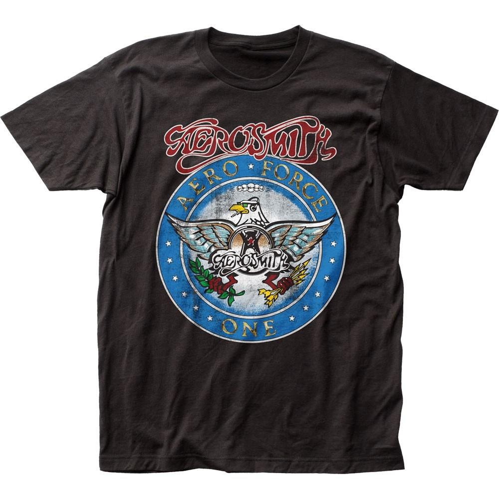 Aerosmith Aero Force Mens T Shirt Music Classic Concert Rock Band Tee New Black Unisex T-Shirt Graphic Tee S