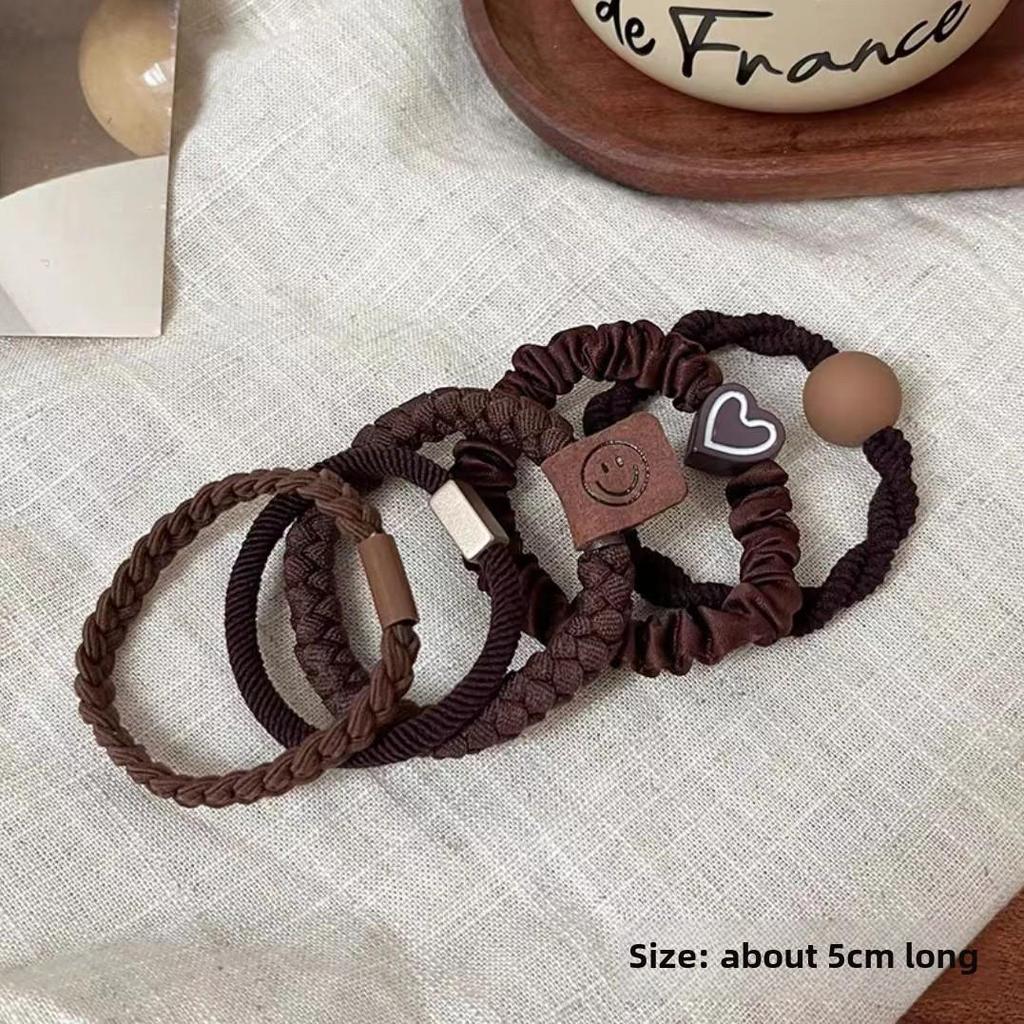 Chouchou élastique haut de gamme pour femmes 2025 avec couverture en cuir durable