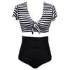 High Waist Bikini European and American Plus Fat Plus Size Swimsuit Women's Split Swimwear