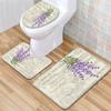 Textured Toilet Three-Piece Floor Mat Bathroom Three-Piece Carpet Doormat