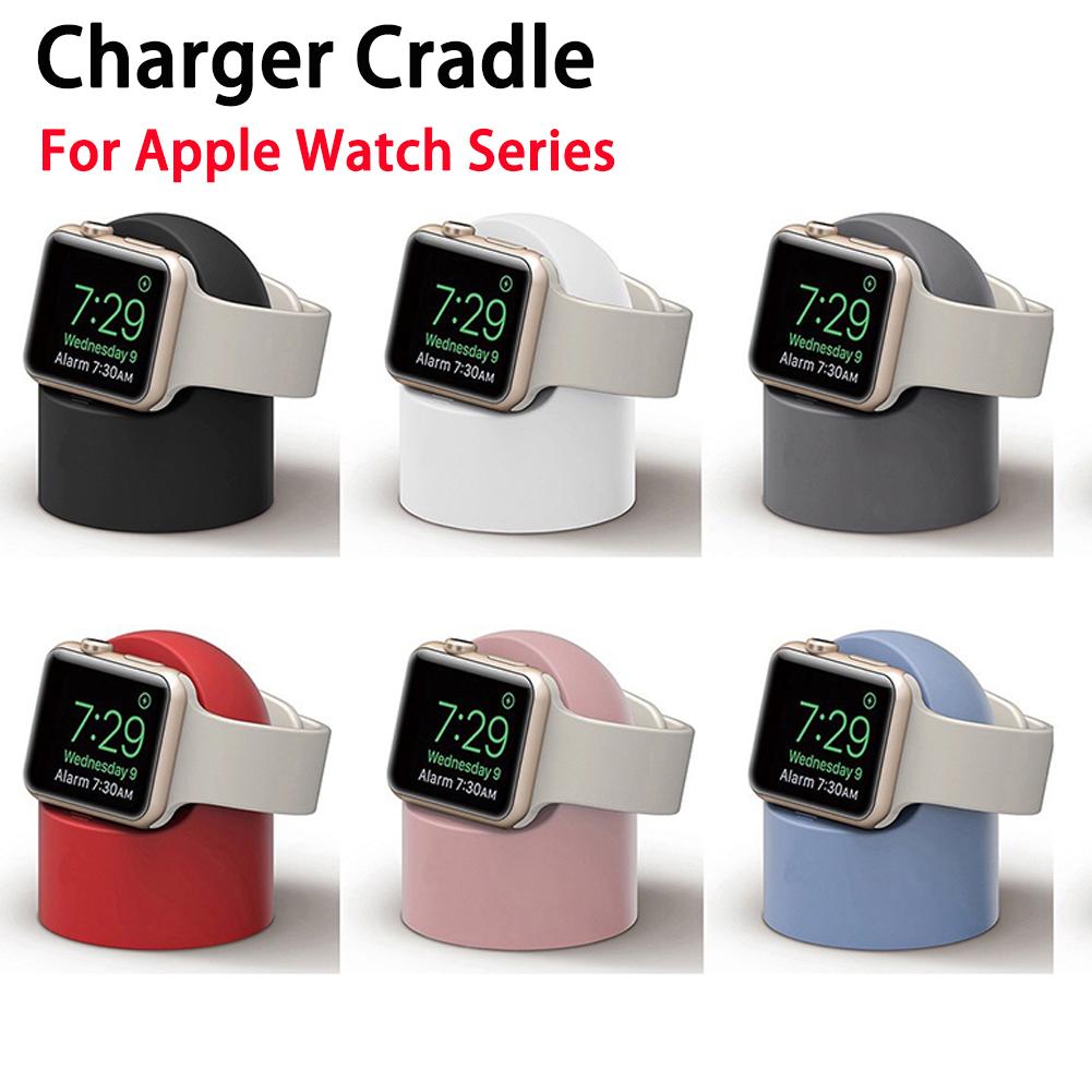 Silicone Charger For Apple Watch Charger 44mm 40mm 45mm 41mm 42mm 38mm  Wireless Charger Stand Dock For iWatch Ultra 49mm 8 7 6 5  Watch Charging Base