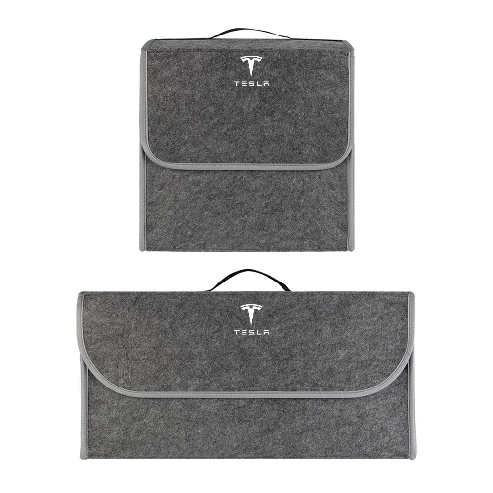 Car Sticker Tesla 1/2Pcs Car Accessories Trunk Storage Bags Travel Organizer Box For Tesla Model 3 Model Y S X 2017-2023 SpaceX