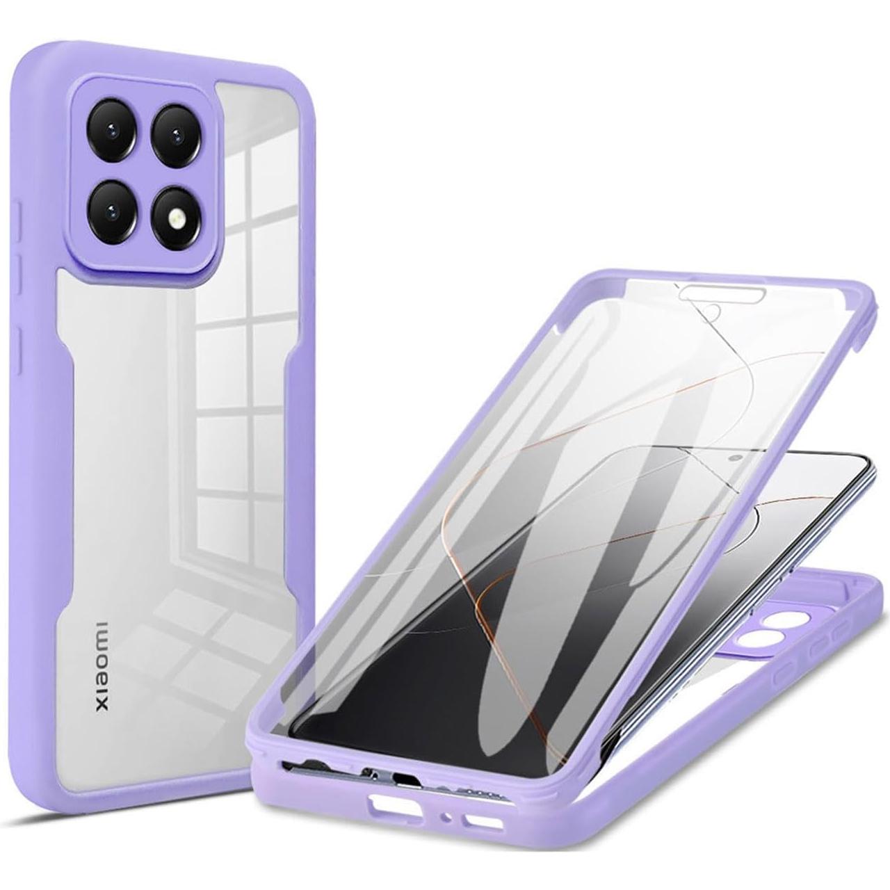 

Full Body Protection Shockproof Case for Xiaomi 17 Mi 17 5G Protective Cover Screen Protector Fundas Coque Xiaomi 17 фіолетовий