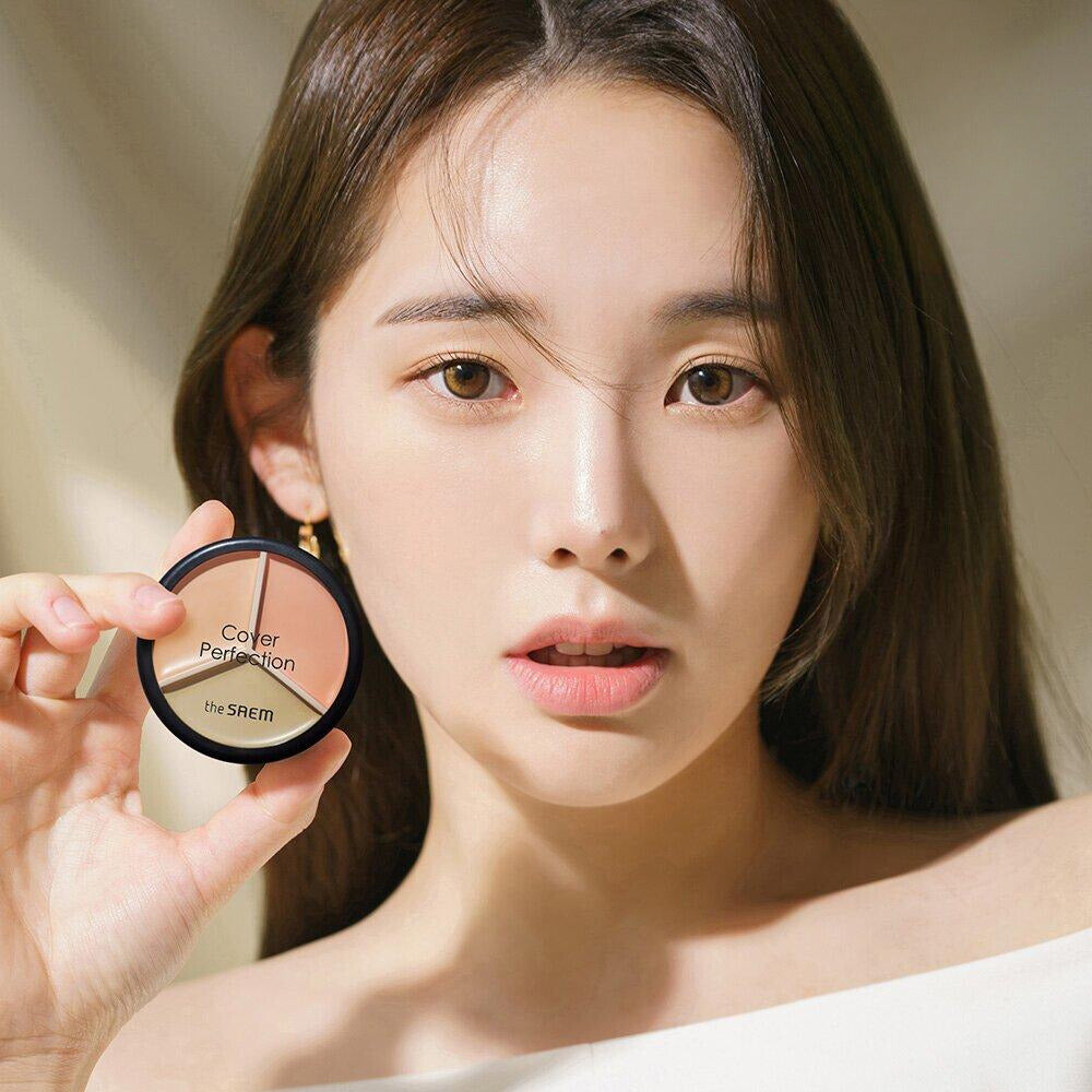 The Saem Cover Perfection Triple Pot Concealer 4 Farben