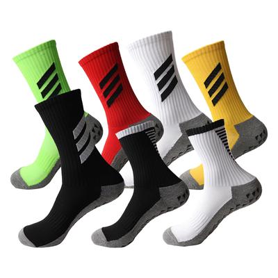 Fußballsocken für Männer und Frauen, rutschfeste Sportsocken, verdickte Sport-Griffsocken für Fußball