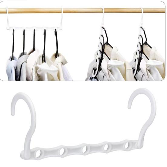 8Pcs Clothes Hangers with 360-Degree Swivel Hook Strong Load-bearing Collapsible Hangers Closet Organizers