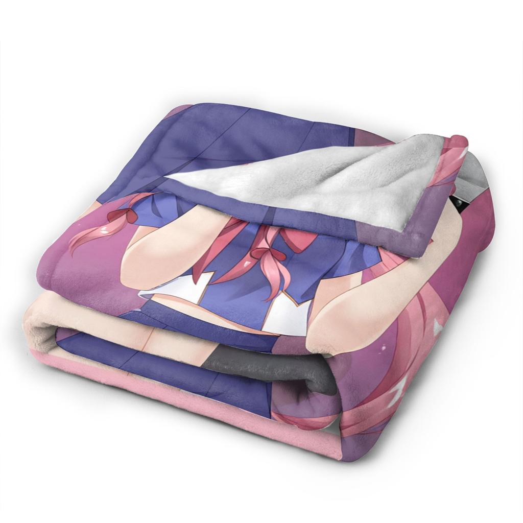 Mirai Nikki Gasai Yuno Warm Blanket  Boy Girl Plush Bedding Throws Novelty Living Room Flannel Bedspread Sofa Bed Cover