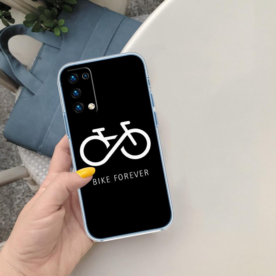 LO28 Cycling Bicycle Soft Shell Transparent Phone Case for Motorola Moto G7 G8 G9 G84 G85 G73 G24 G15 Z2 Play Power Plus