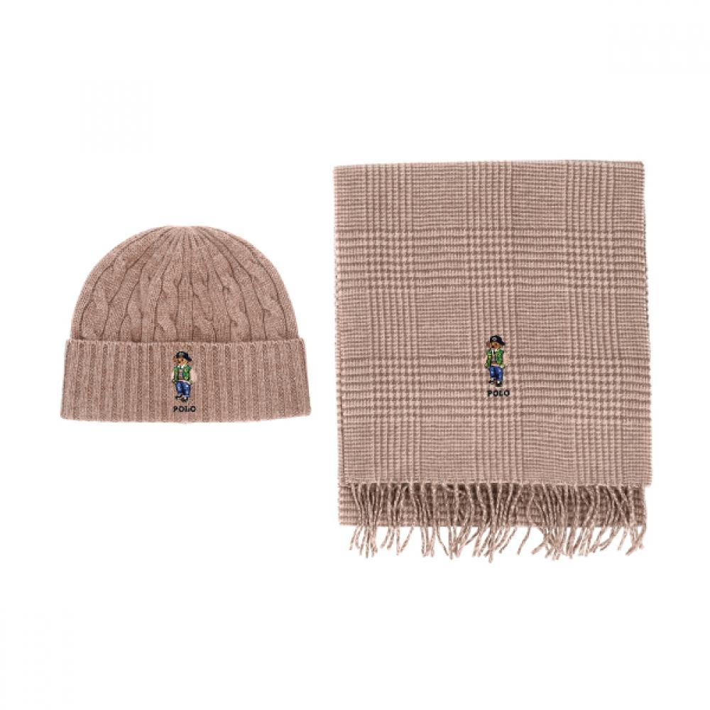 

Polo Ralph Lauren Pc1303 219 Набор в подарок Наследие Мишка Шапка Шарф PC1303-219