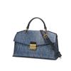 Borsa da Donna, Nuova Borsa da Donna Blu con Fantasia Serpente Versatile a Spalla Singola o Crossbody