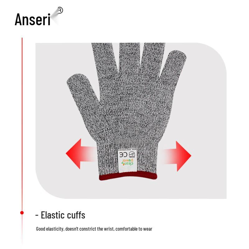 Ansaicui HPPE Cut-Resistant Work Gloves