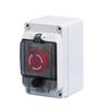 Emergency Stop Button with Box, Emergency Shut Off Switch E-Stop Push Button Switches Box Waterproof for Outdoor Use, IP67 660V 10A