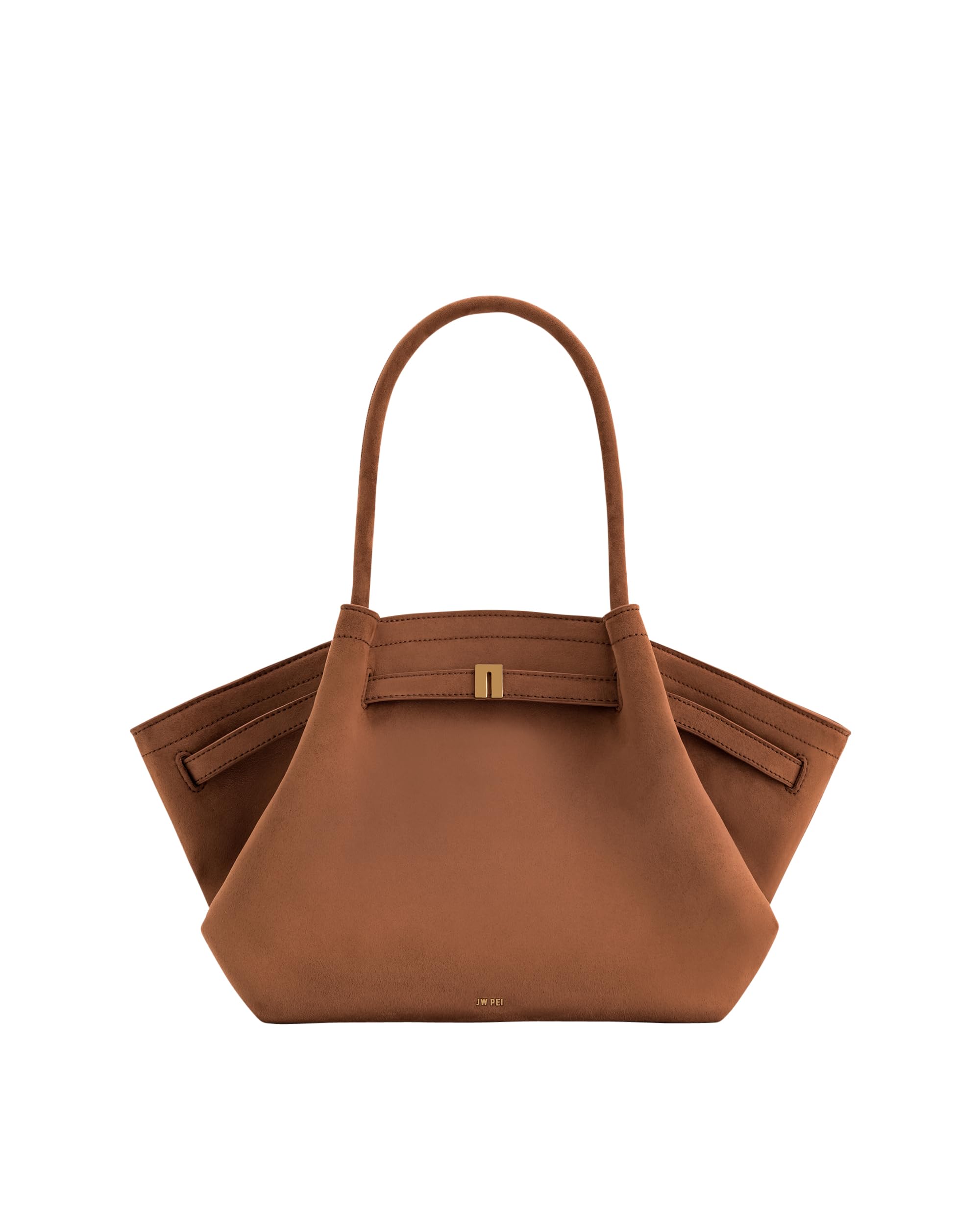 

HANA Medium Faux Suede Tote Bag Brown [JW PEI] - коричневий
