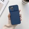 Slide Camera Protection Candy Color Θήκη τηλεφώνου Μαλακή σιλικόνη για iPhone15 14 13 12 11 Pro XS Max Mini X XR 7 8 Plus Κάλυμμα προφυλακτήρα